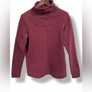 The North Face Burgundy Cozy Pullover Minimalist Mock Neck Women’s M